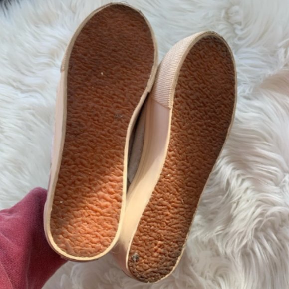 Superga Velvet Platform Slip On Shoe
